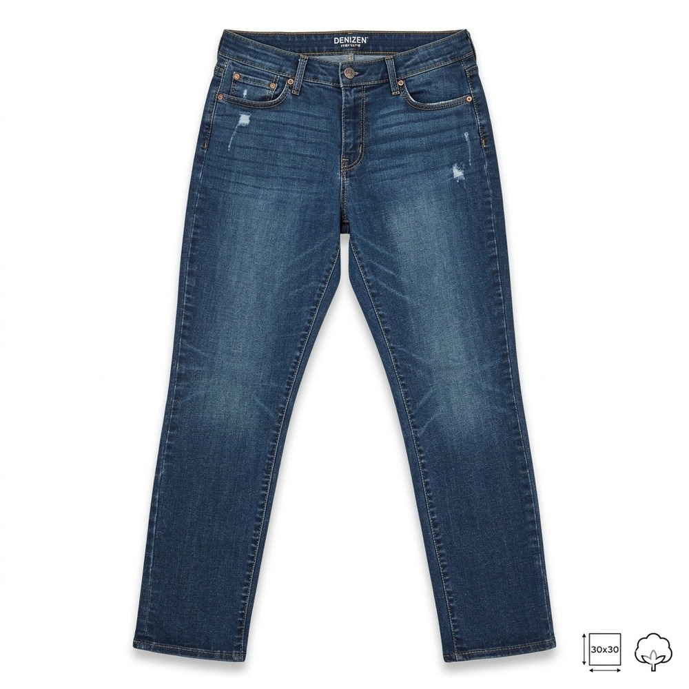 Denizen from Levi's Womens Size 10 W30 Mid Rise Slim Jeans Medium‎ Wash Stretch